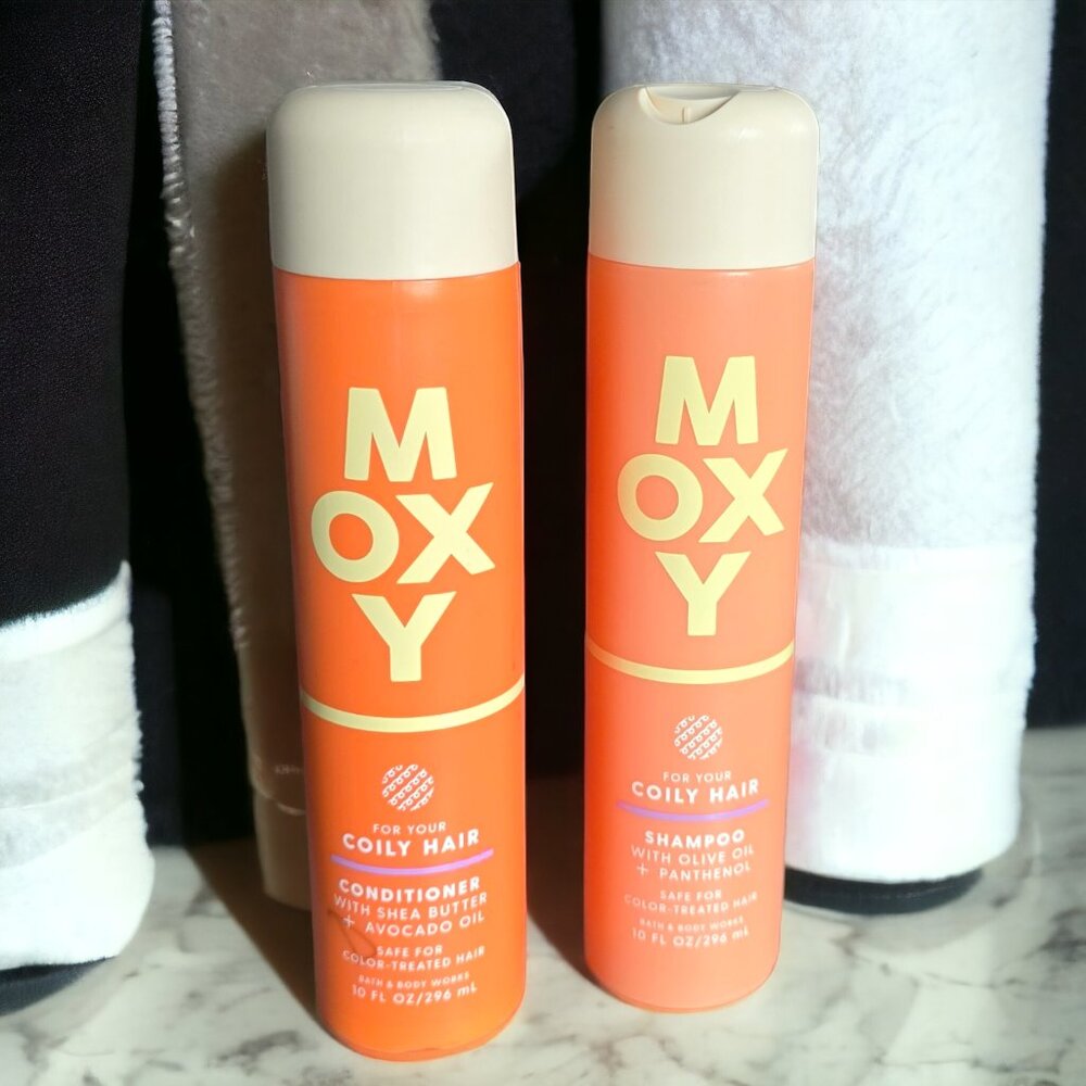 NWT MOXY For COILY HAIR Shampoo and Conditioner 10oz Each